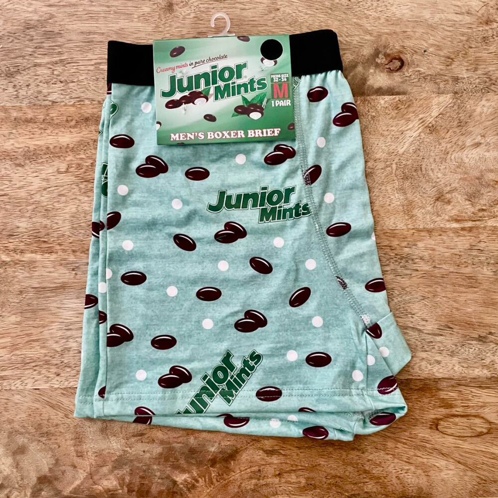 5/$20 NEW M Men's Junior Mints Candy Boxer Briefs